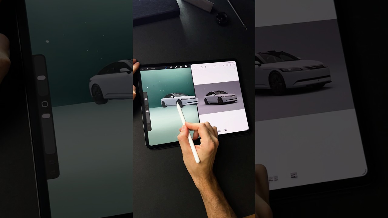 🤩 Best Sony Car Animation made on iPad #logoanimation #procreate #motiongraphics