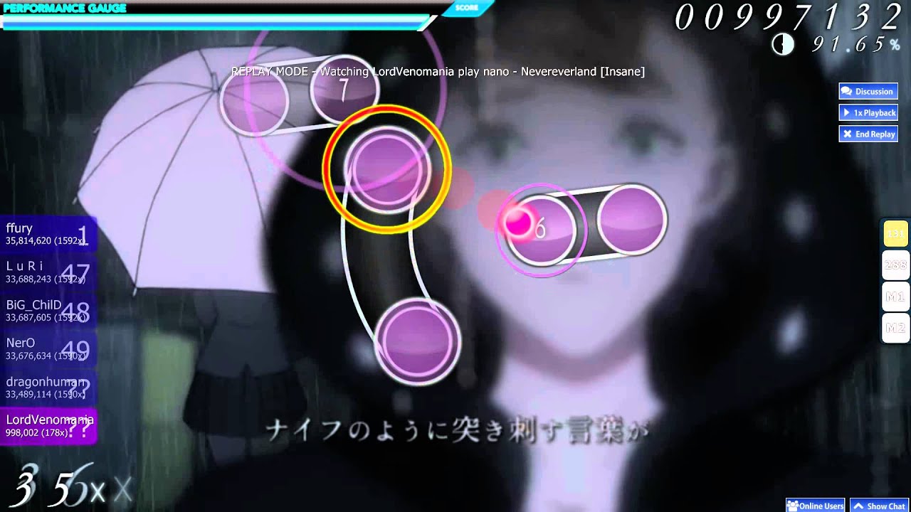 Osu! nano - Nevereverland [Insane]