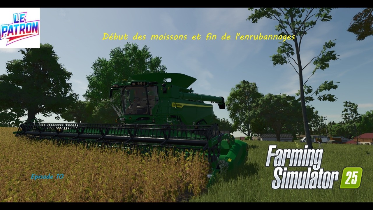 Début des moissons et fin de l'enrubannage!   Episode 10     Un monde désert