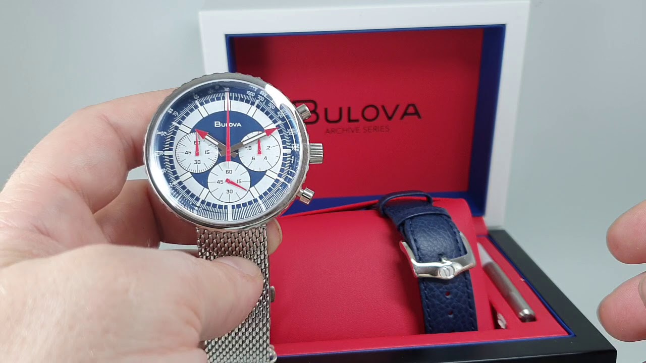 2017 Bulova Stars and Stripes NOS chronograph with full set.  Model reference 96K101
