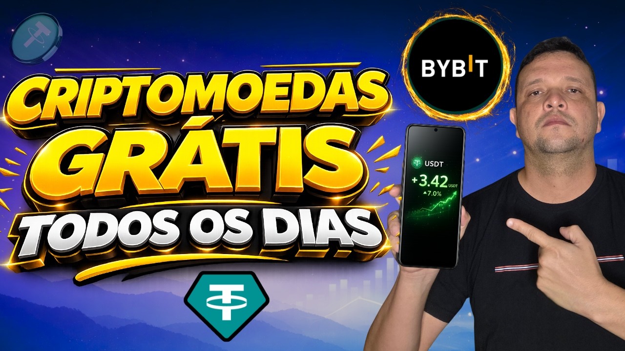 URGENTE: Como Ganhar Criptomoeda GR&Aacute;TIS na Bybit Todos os Dias