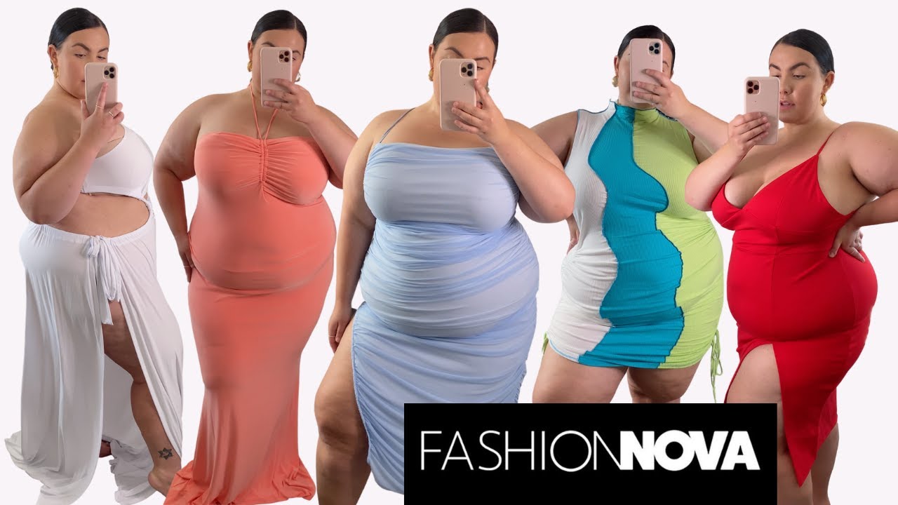WOW!! Fashion Nova Curve got some cute AF dresses! a PLUS SIZE TRY ON HAUL