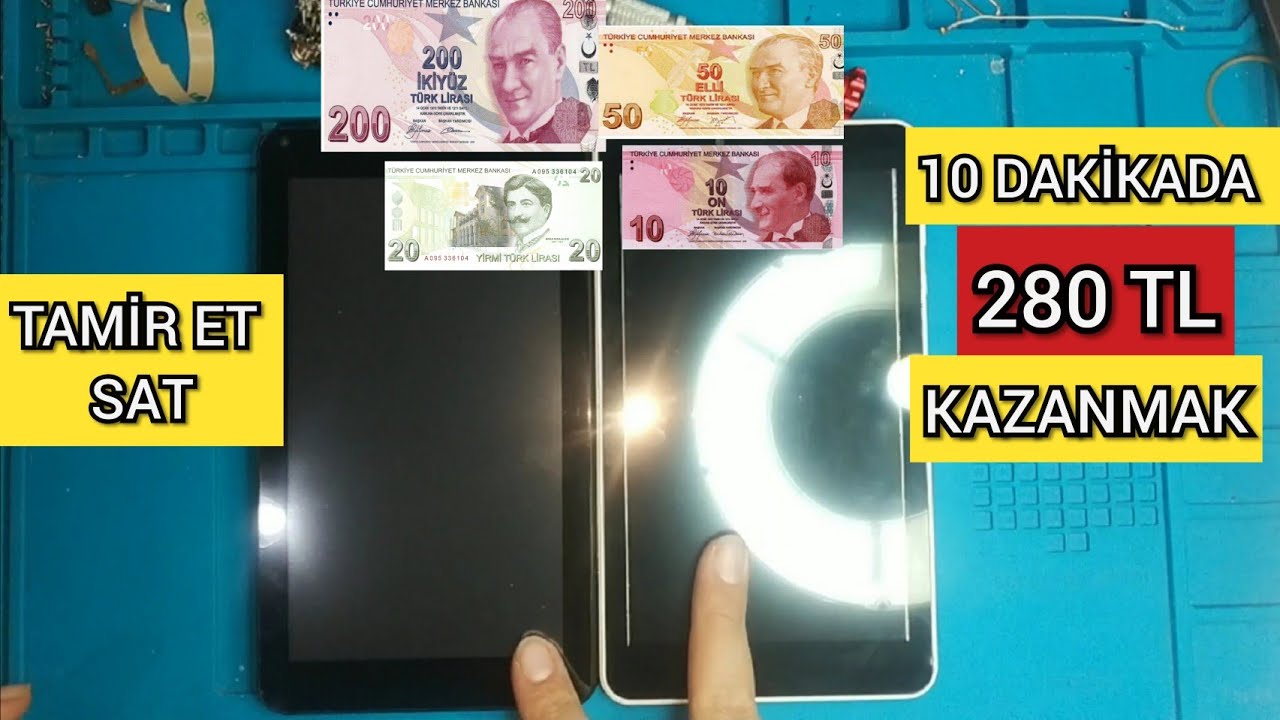 10 DAKİKADA 280 TL KAZANMAK BİT PAZARI UCUZA AL TAMİR ET AL YAP SAT para kazan