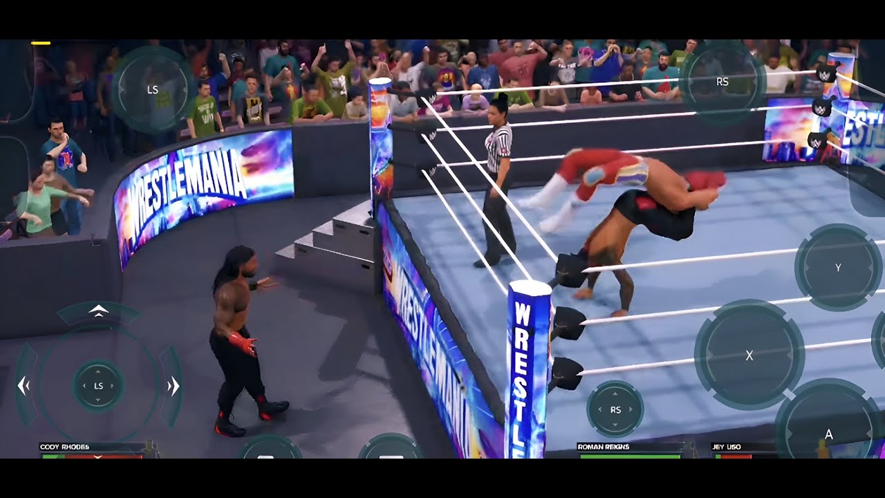 Wwe2k23 Mobile Cloud Gaming Jey Uso Vs Cody Rhodes WrestleMania Full Match