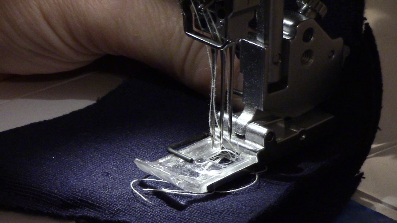 Tutorial - How to lock coverstitch threads on a Janome 2000cpx coverpro (part 2)