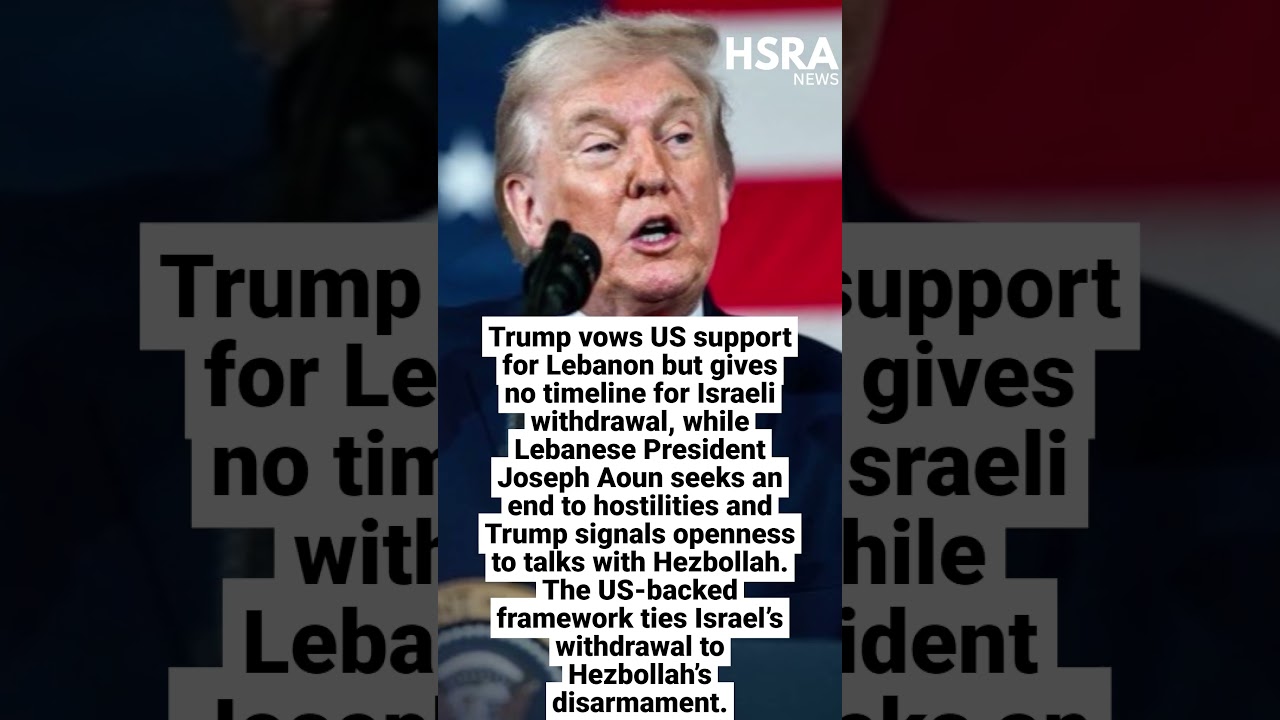 Trump Vows to Help Lebanon but Gives No Timeline for Israeli Withdrawal #shorts #breakingnews