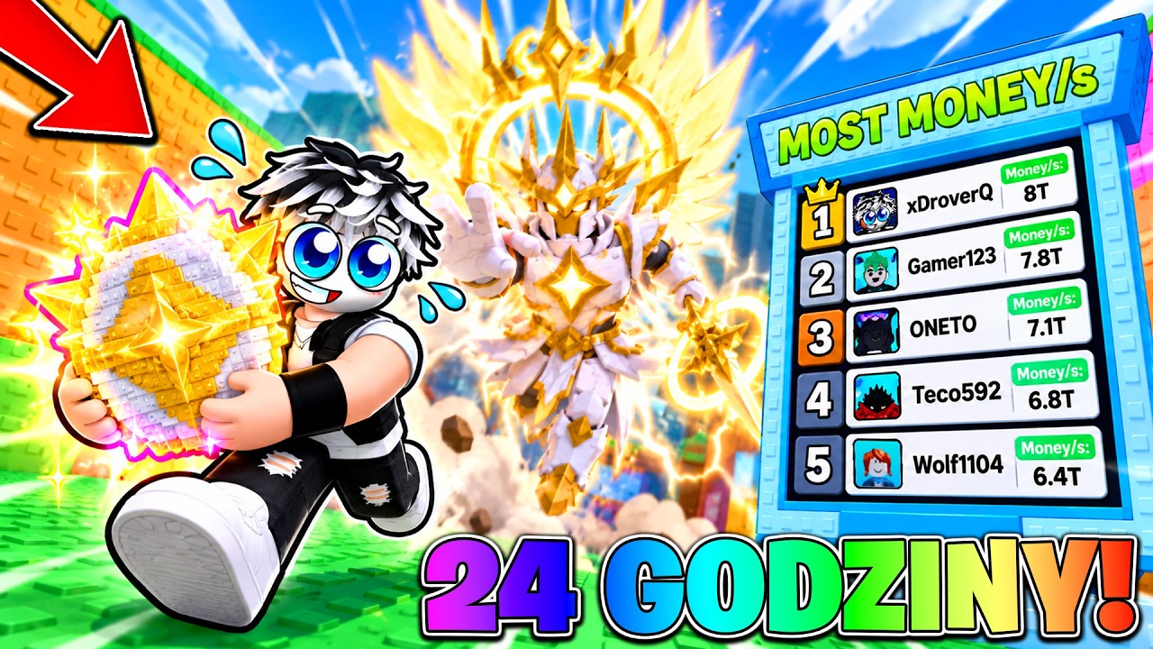 GRAŁEM 24 GODZINY ABY ZOSTAĆ TOP 1 W STEAL AN EGG! Roblox