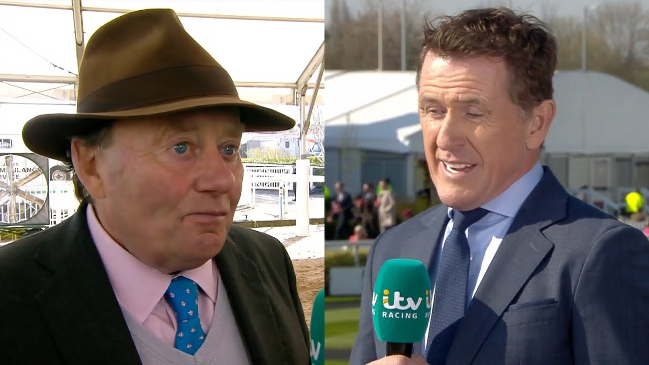 An emotional Nicky Henderson reacts to Constitution Hill's fall - Aintree Hurdle | Grand National