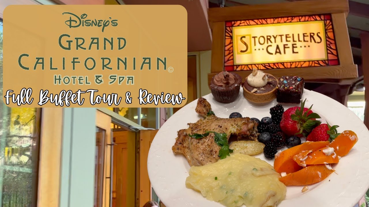 Storytellers Cafe Dinner Buffet at Grand Californian Disneyland | FULL BUFFET TOUR & DINING REVIEW