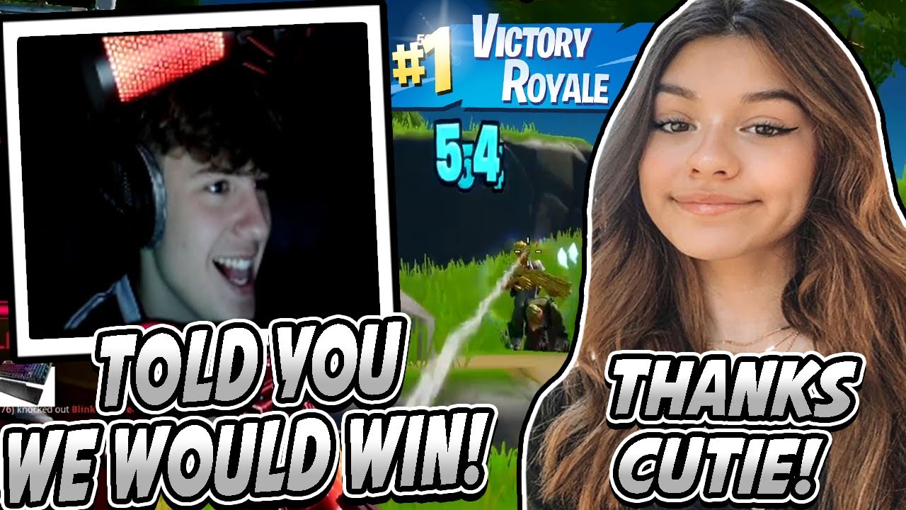 Clix Gets NERVOUS Playing With New E-GIRLFRIEND & CARRIES Her To A Win! - Fortnite Funniest Moments