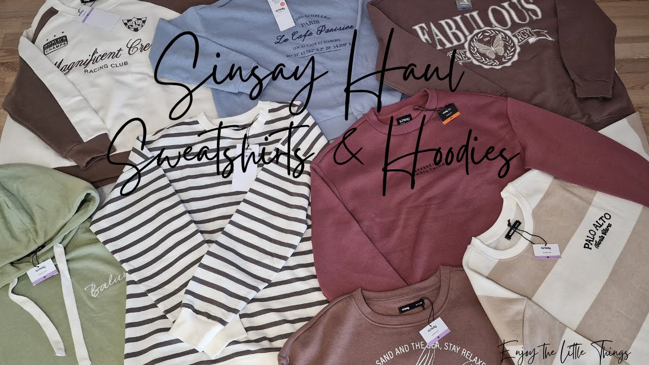 Sinsay / Try-on haul / Oversized sweatshirts & hoodies
