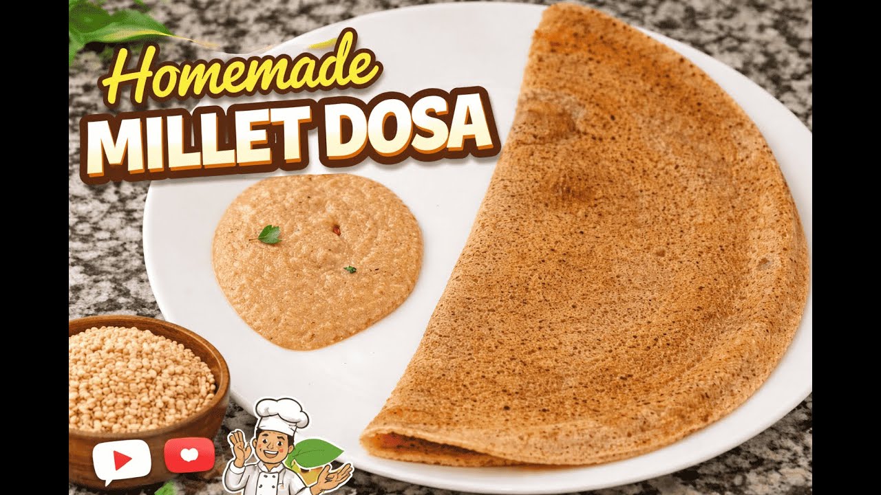 Quick & Healthy Millet Dosa #breakfast #dosa #healthy