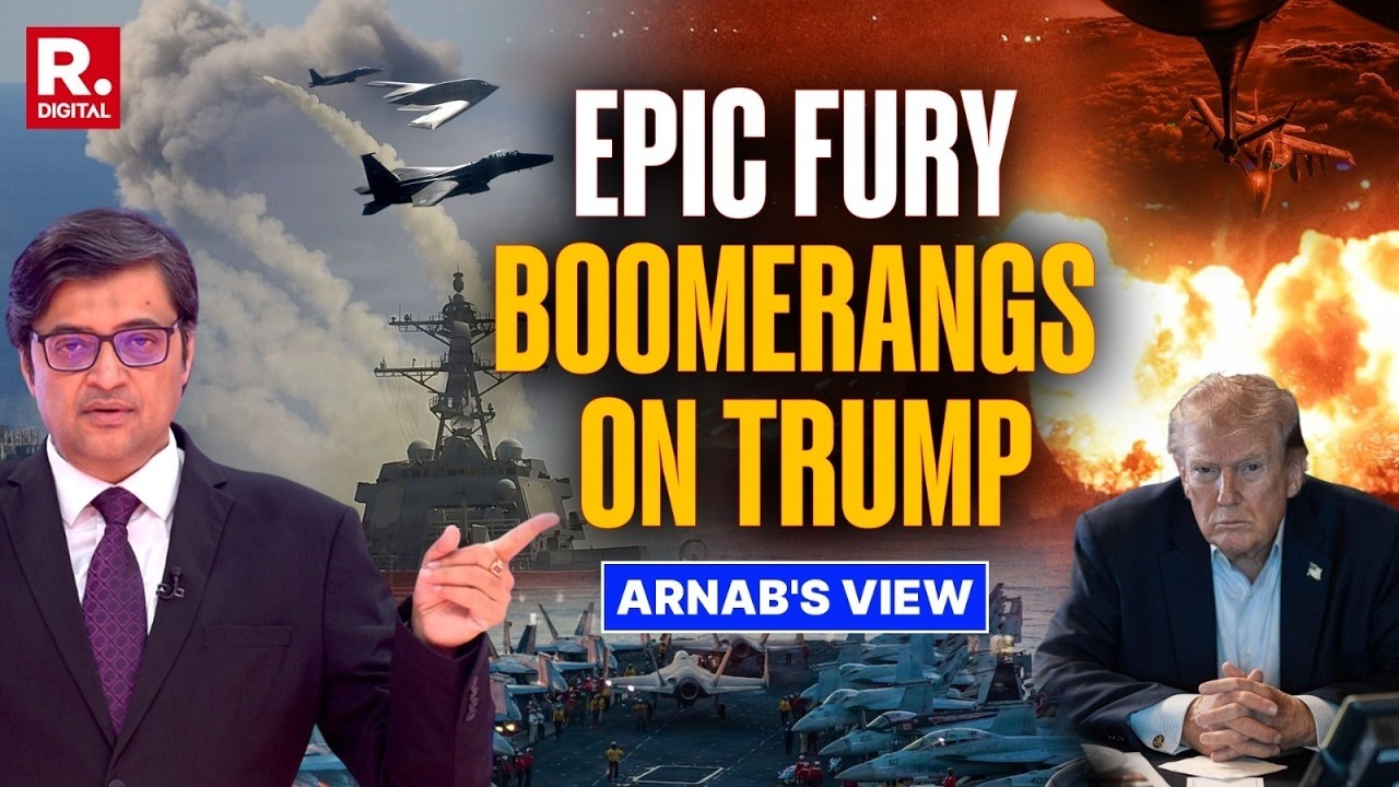 Arnab: Trump's Iran Misadventure Unravels as Loyalists Call Out His ‘Evil’ War