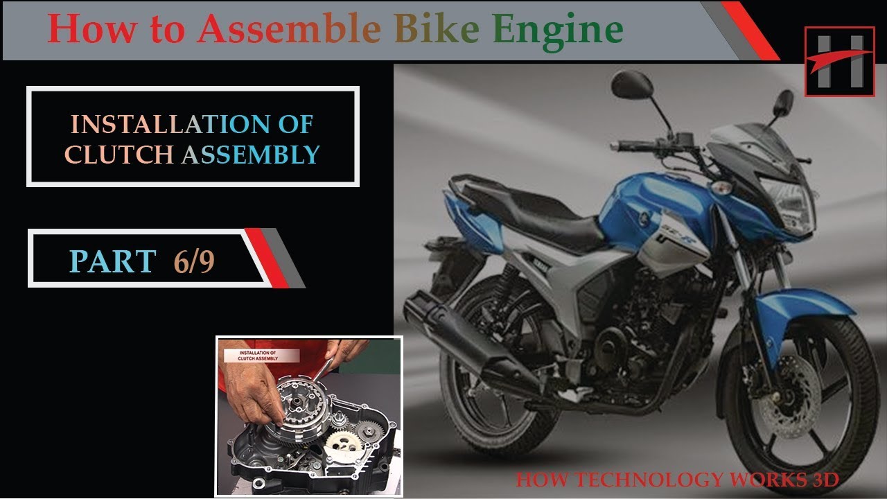 How to Install Clutch Assembly of Yamaha SZ R Engine