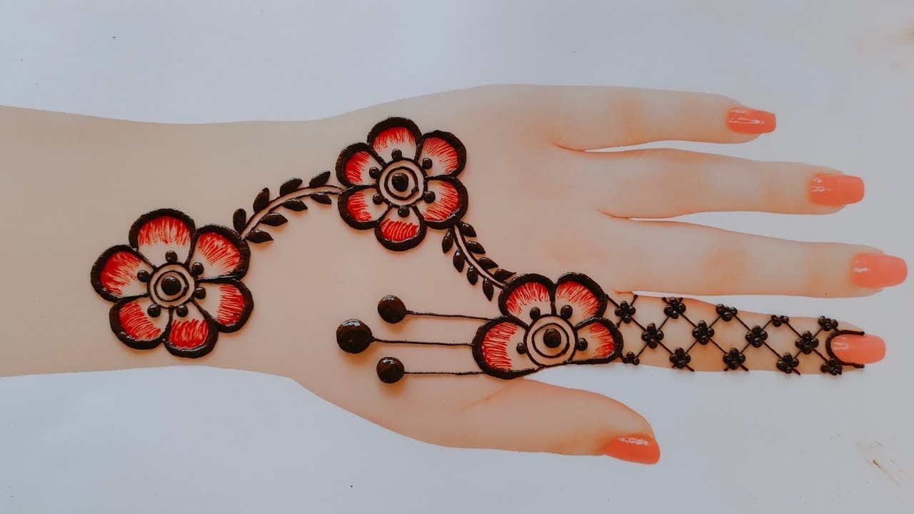 Eid special Very Easy Simple mehndi design for beginners |back hand mehndi designs |mehandi #mehndi