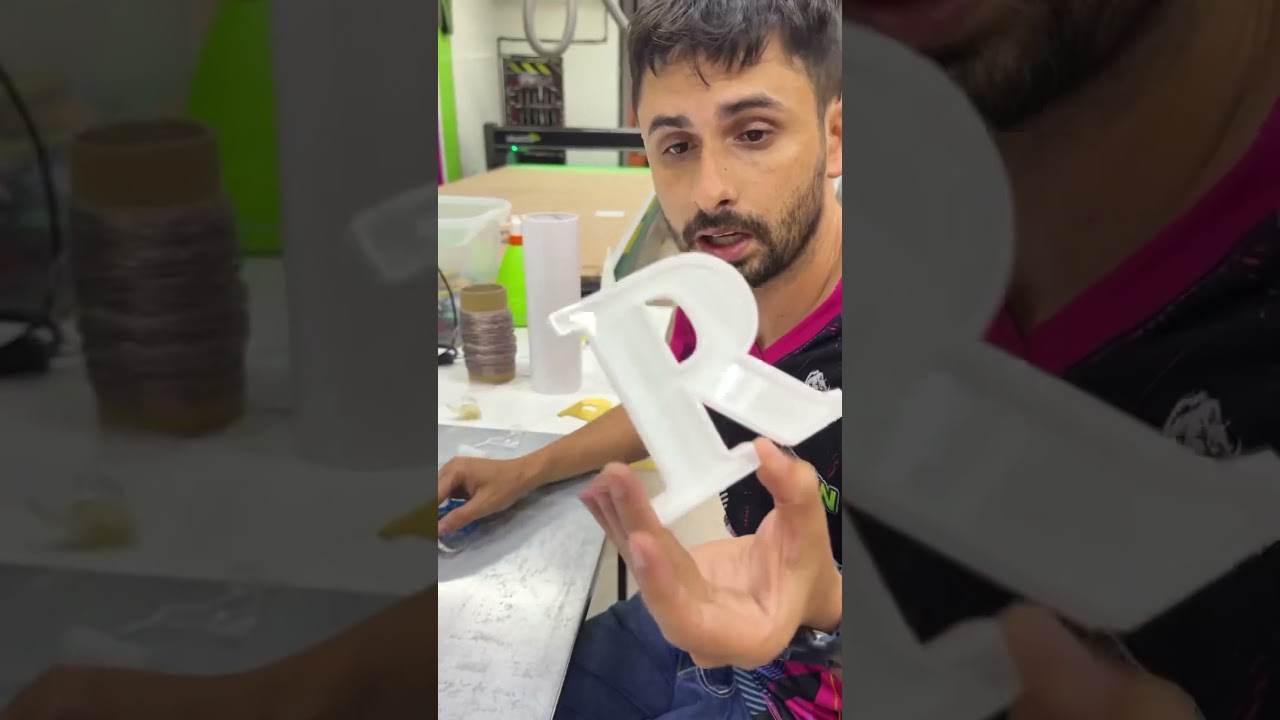 Letra caixa com led!
