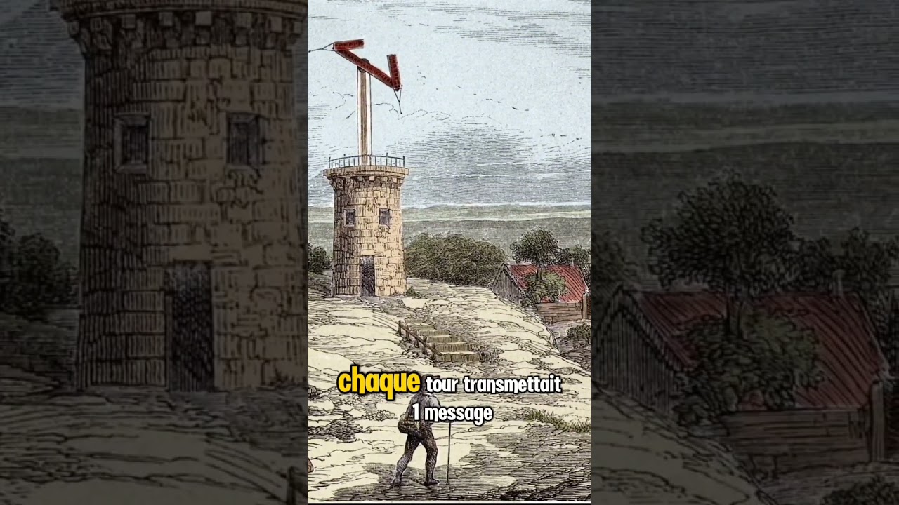 Internet du 18e si&egrave;cle : t&eacute;l&eacute;graphe de Chappe #histoire #science #napoleon