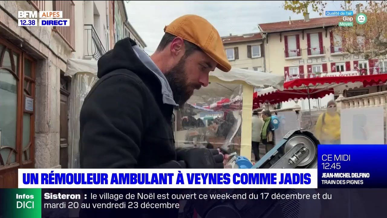 Hautes-Alpes: à la rencontre d'un rémouleur ambulant à Veynes
