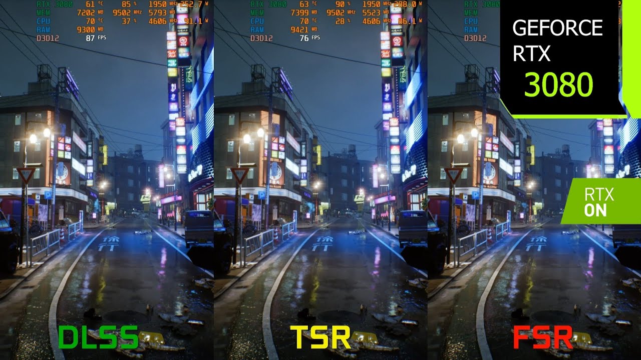 Ghostwire Tokyo 1440p DLSS vs TSR vs FSR | Ray Tracing High | RTX 3080 | i7 10700F