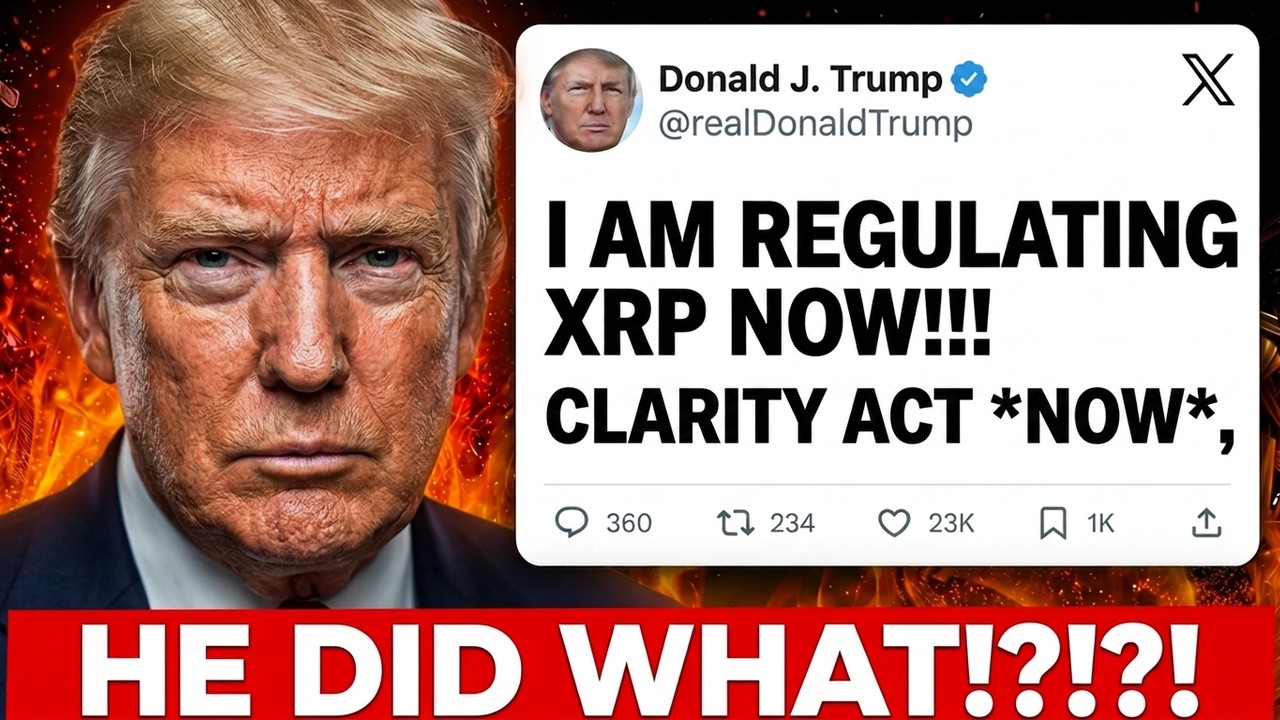 ТРАМП РЕГУЛИРУЕТ XRP!!!! СДЕЛКА ПО ЗАКОНУ О ЯСНОСТИ (CLARITY ACT) УЖЕ *СЕЙЧАС*!?!