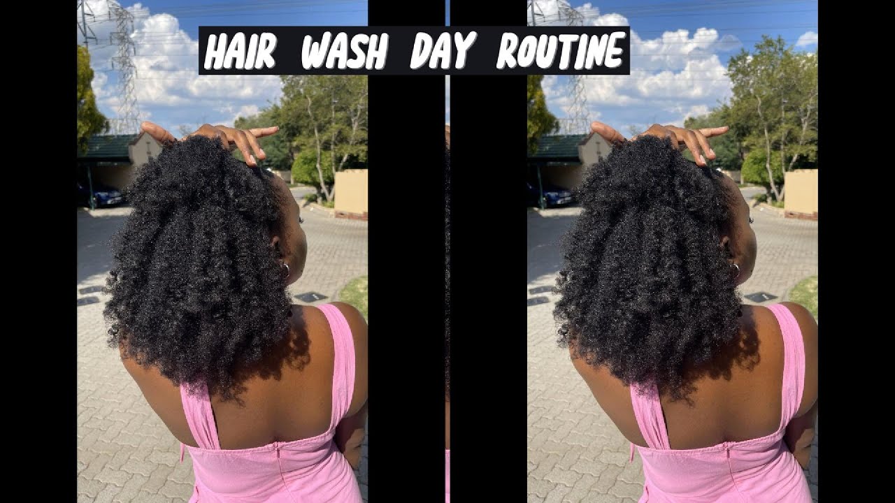4C Natural hair wash day routine