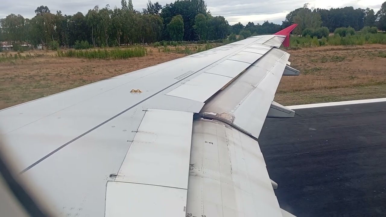 LATAM A320 takeoff from Osorno (ZOS)