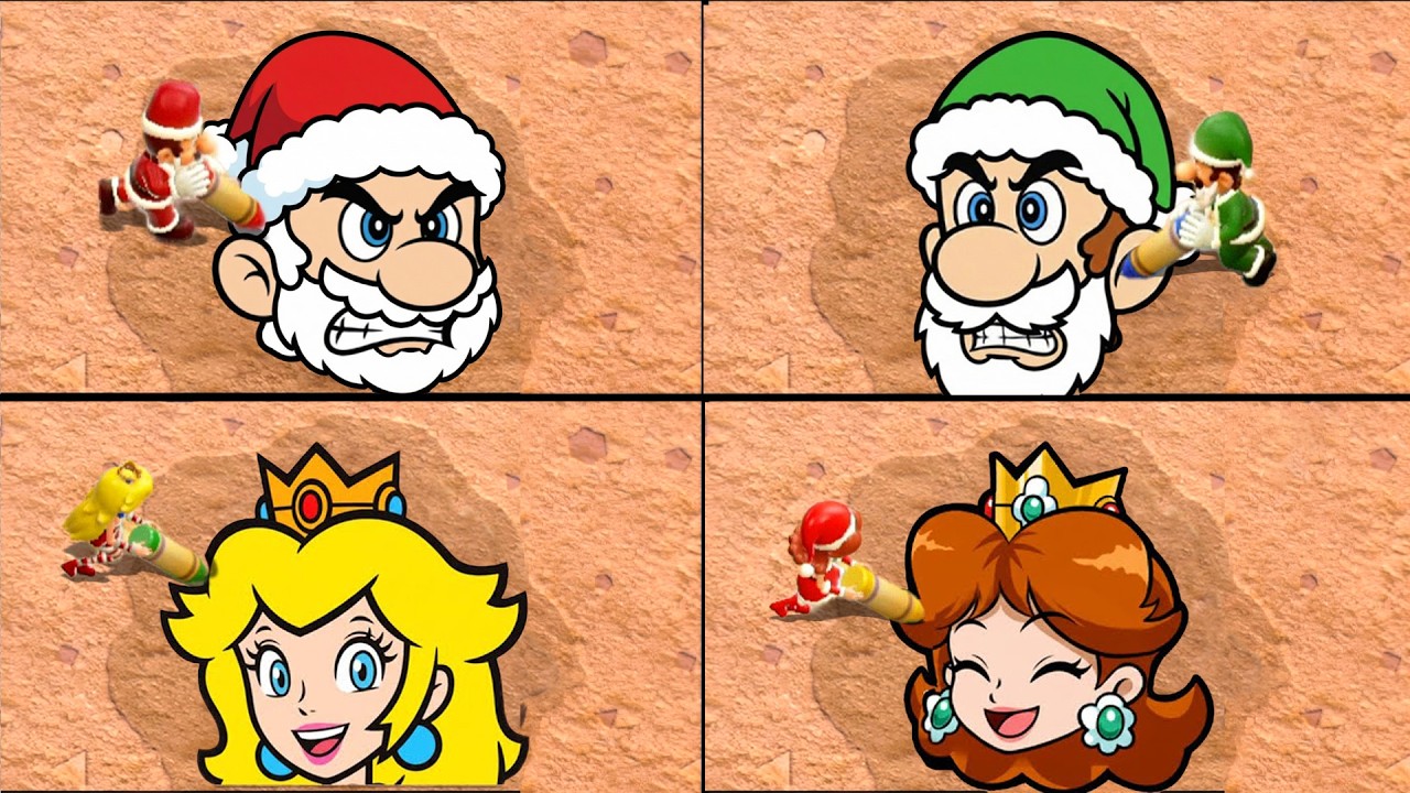 Mario Party Superstars - All Funniest Christmas Minigames