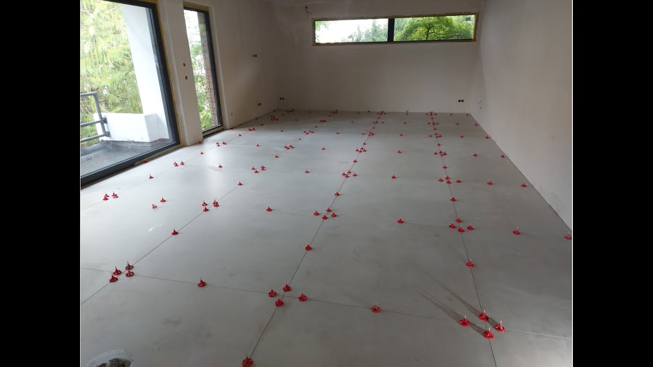 Amazing Tehniques construction A Villa in Germany With Large Size 120x120 cm Ceramic Tiles