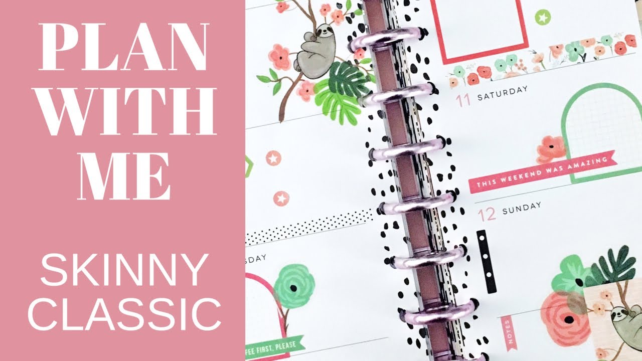 PLAN WITH ME | SKINNY CLASSIC Happy Planner | Be Yourself