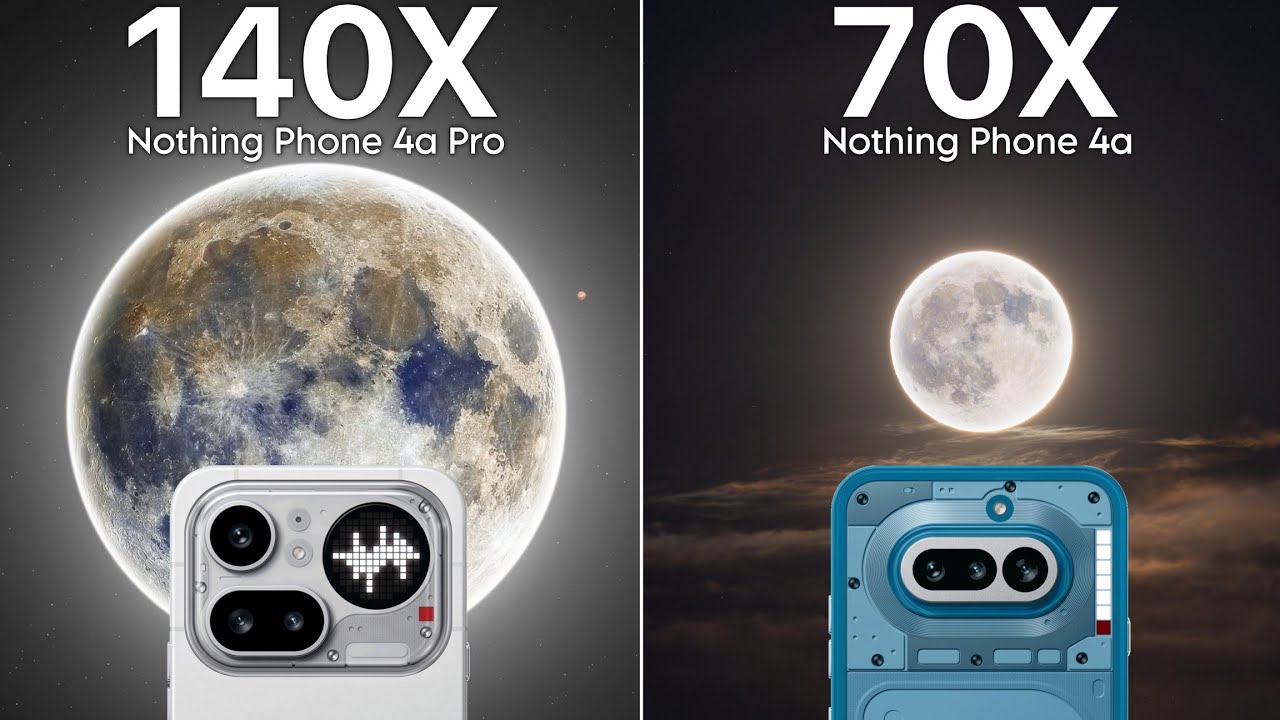 Сравнение Nothing Phone 4a Pro и Nothing Phone 4a Live Zoom.