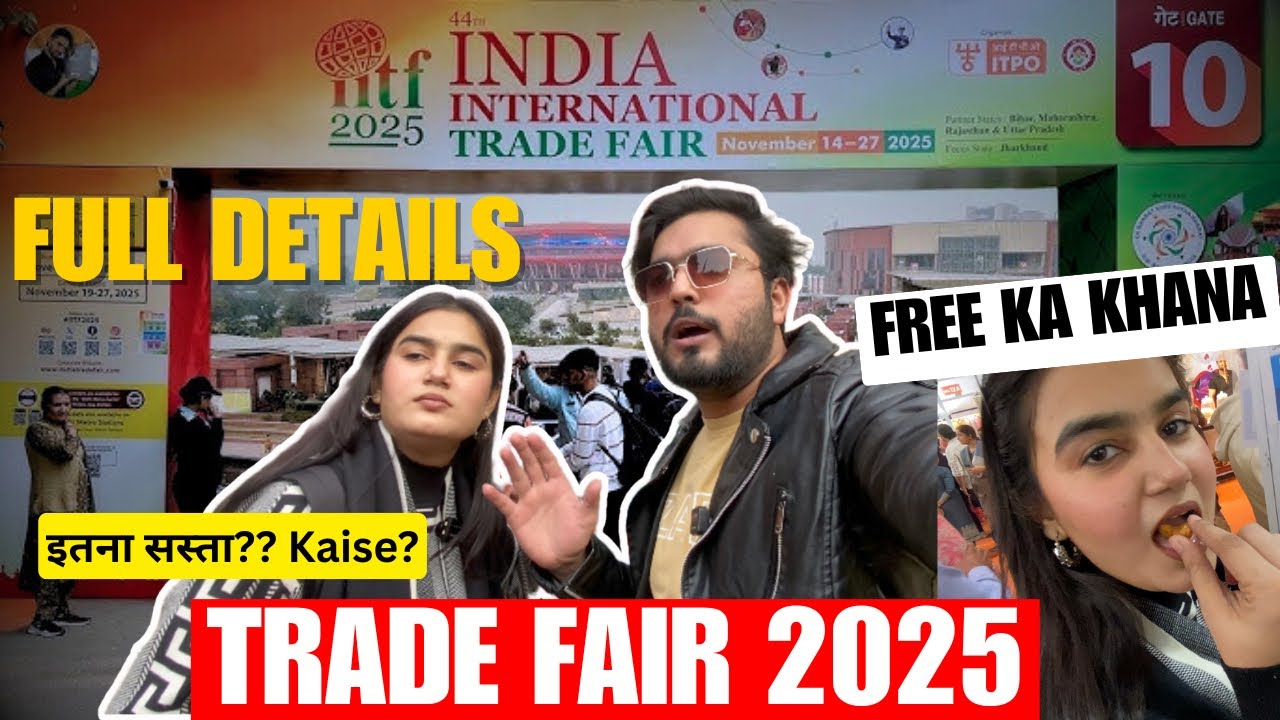 Trade Fair 2025⚡️😱 | Free me pura pet bhar lia😂🤣
