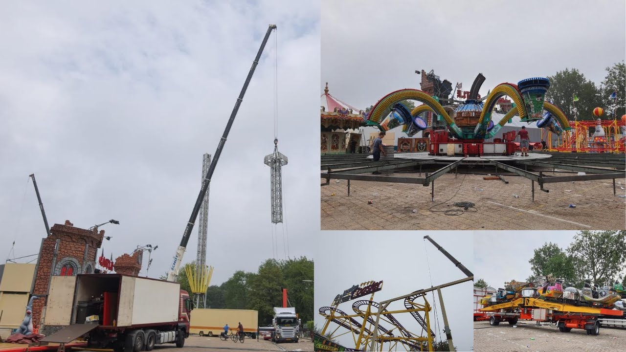 Afbouw kermis Hoorn 2020 - Deel 1