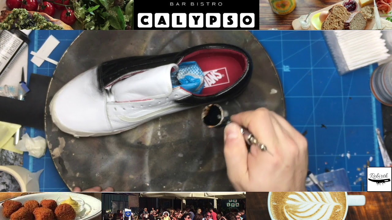 DIY CUSTOM VANS BAR BISTRO CALYPSO [CUSTOM SNEAKER SERIES] EP.16