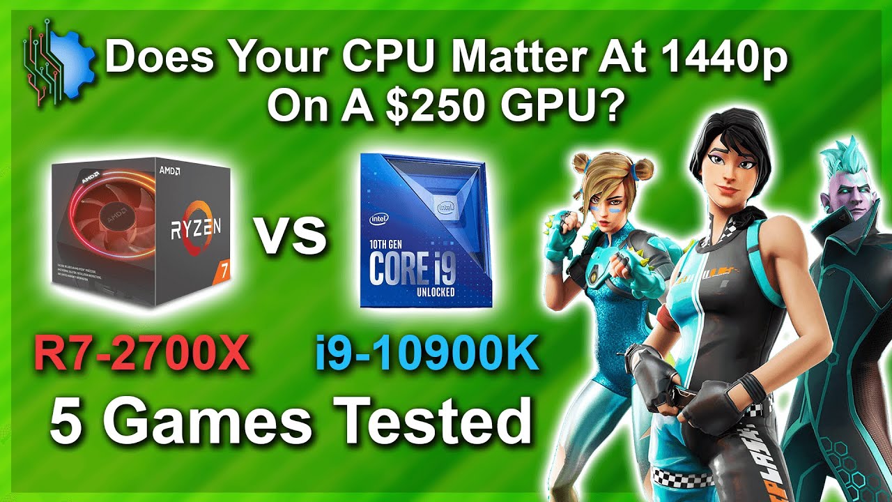 Игры в разрешении 1440p &mdash; R7 2700X против i9-10900K &mdash; Имеет ли это значение для видеокарты за 250...
