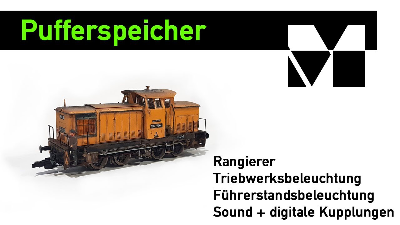 DR BR106/V60 - ausgerüstet mit einem Sounddecoder und Pufferspeicher.