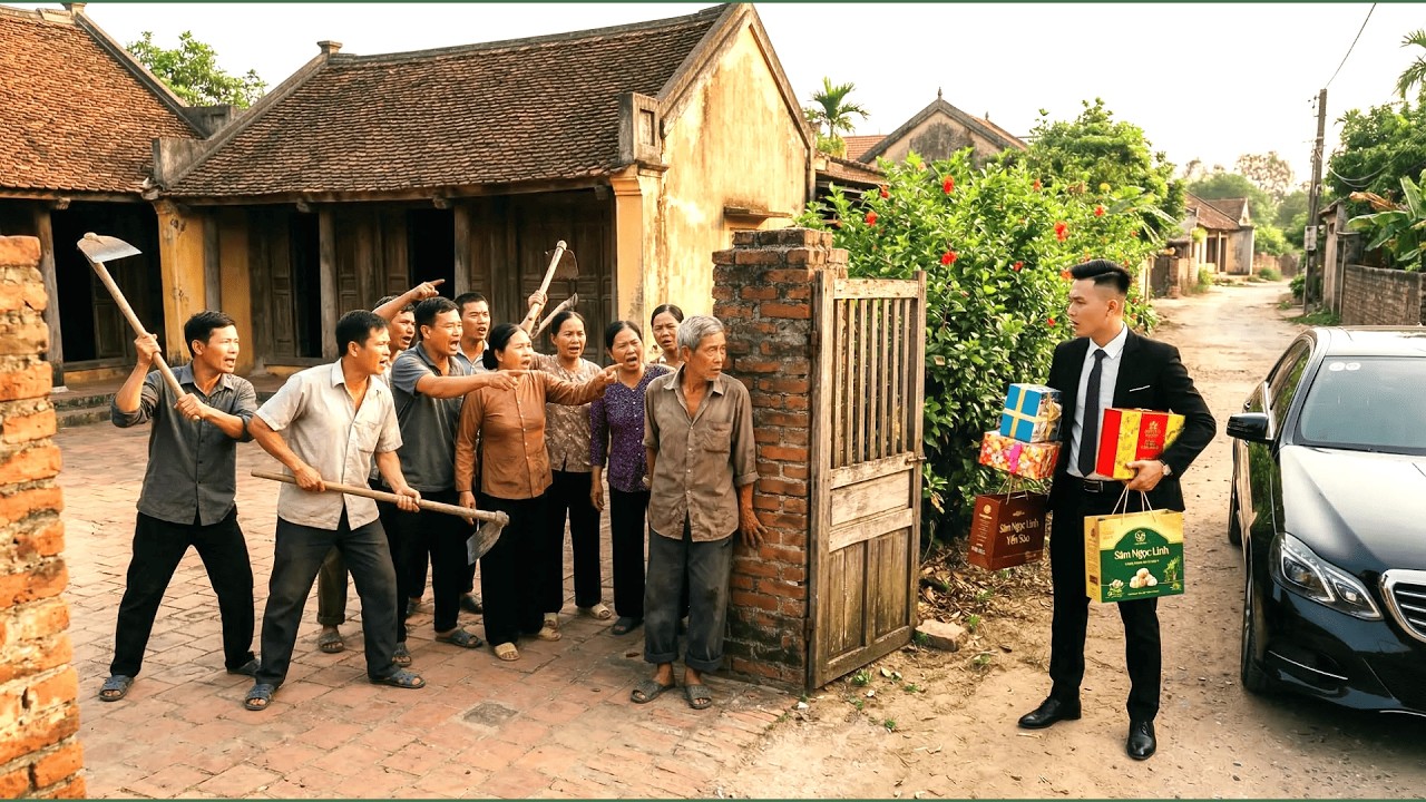 Tỷ Phú Về Quê Báo Hiếu Cha Mẹ, Bàng Hoàng Khi Thấy Cha Bị Hàng Xóm Xúm Lại Chửi Mắng Ngay Trước Nhà