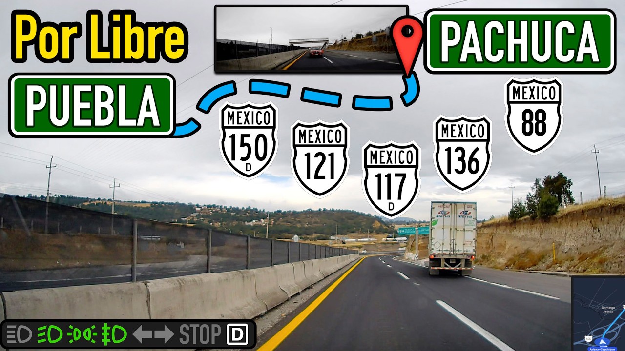 Puebla a Pachuca: Así es la Carretera Libre sin pagar Casetas, viaje por Tlaxcala