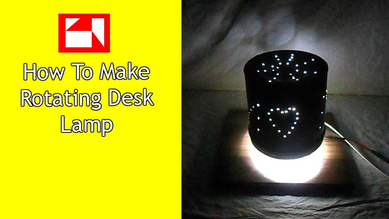 How To Make Rotating Lamp - diy lamp - homemade lamp