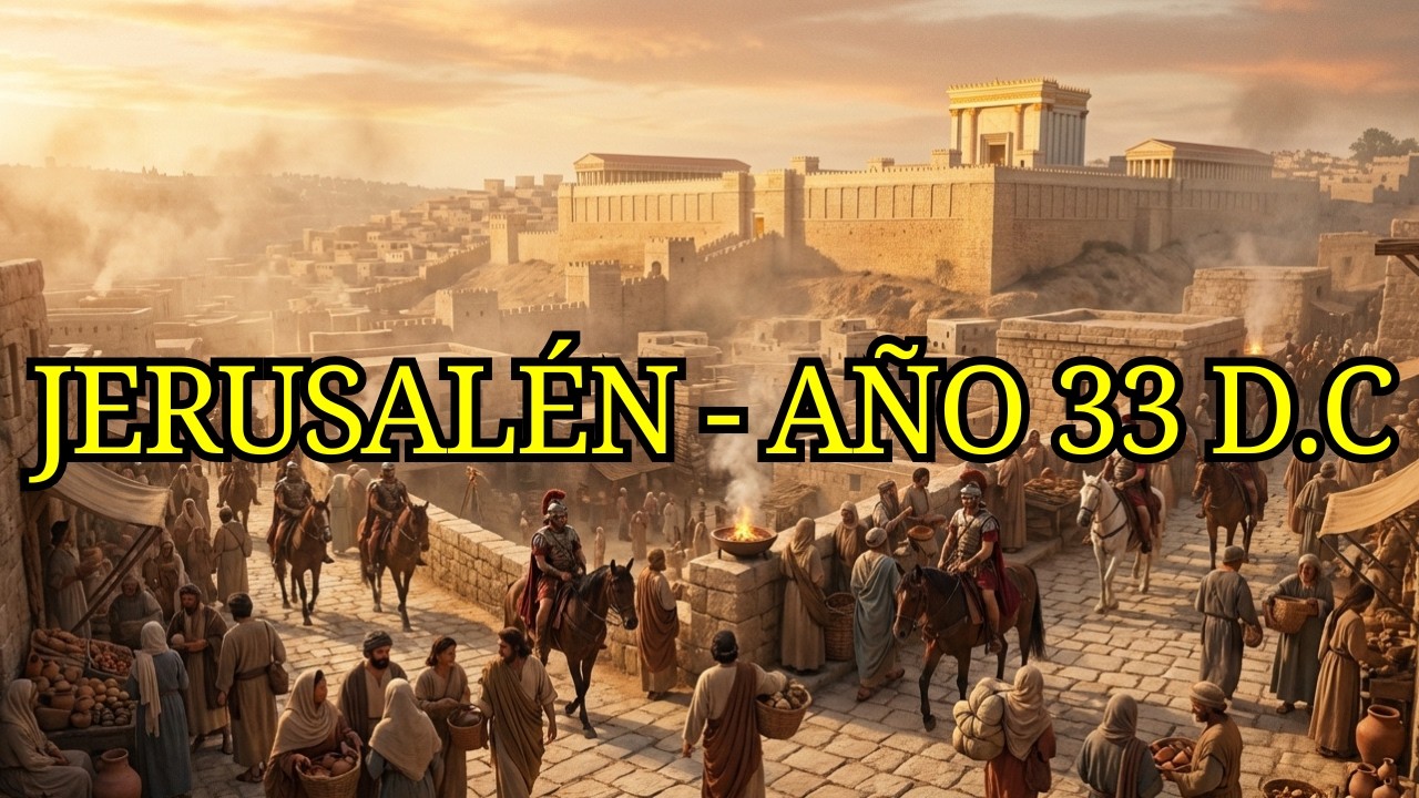 Así Era la Vida en Jerusalén la Semana que Jesús Fue Crucificado | 33 d.C. | Con IA