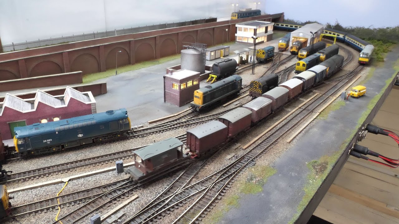 Diesel running Day at Bar Lane OO gauge 8x4 TMD modular layout