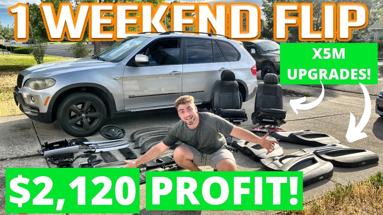 TURNING A $5,500 BMW X5 INTO A $8,500 BMW IN ONE WEEKEND! (FLIPPING CARS EP.1)