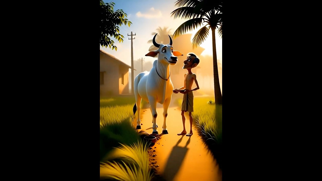 A Story Of A Poor Farmer And Ox.    