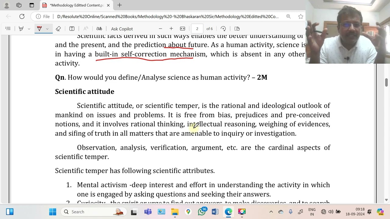 Science and Scientific Studies   Empiricism, Scientific Temper and Interdisciplinary Approach