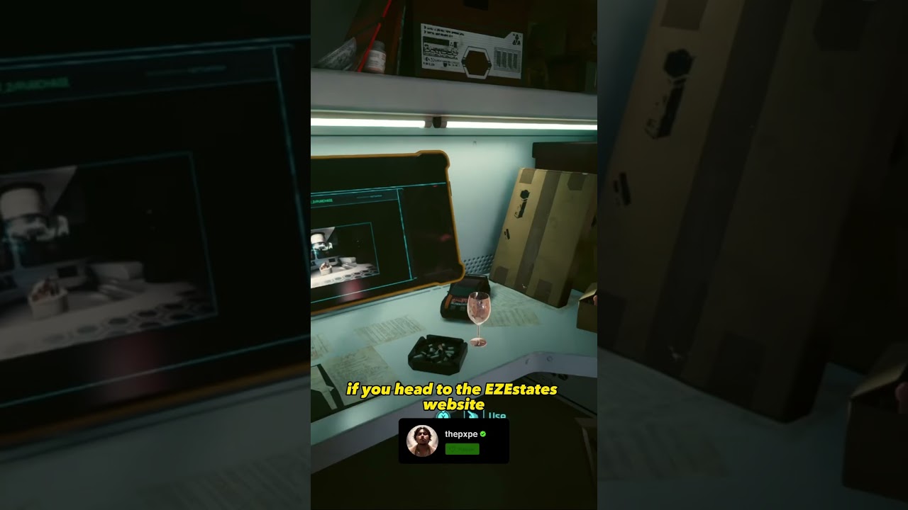 Fun facts about V&rsquo;s apartment in Cyberpunk 2077 #shorts #gaming #cyberpunk2077