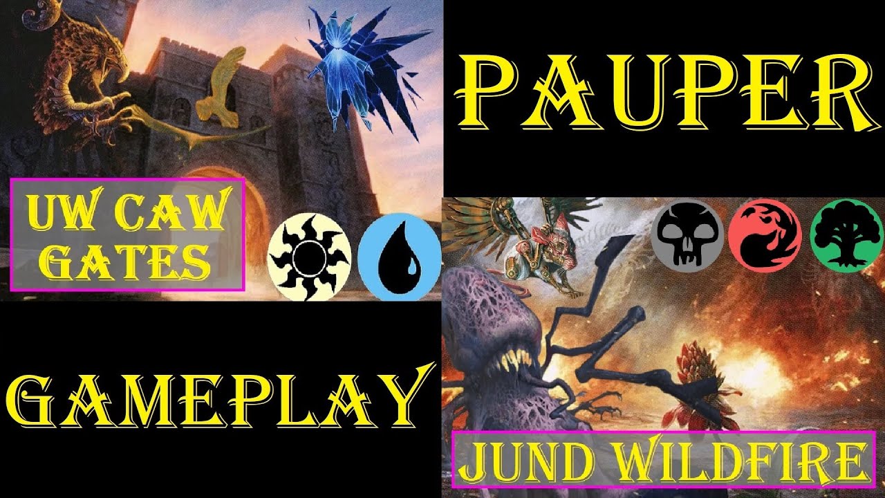 Caw Gates Vs Jund Wildfire [PAUPER] Gameplay Ao Vivo #mtgpauper #mtgpaupergameplay