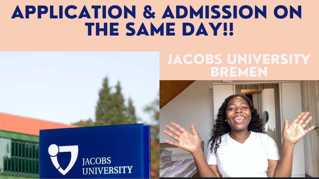 Application and admission in ONE DAY!! Jacobs University Master&rsquo;s application