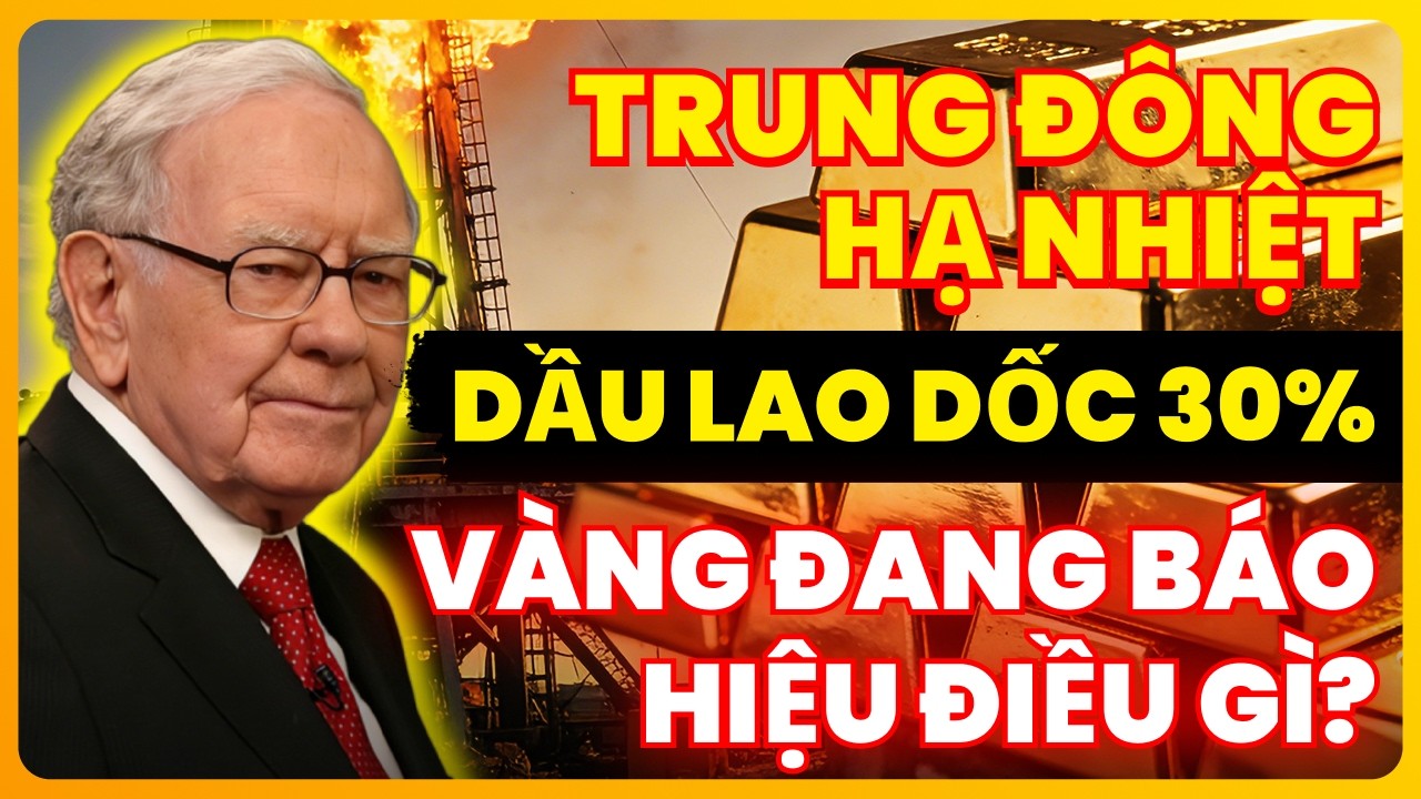 Trump Phát Tín Hiệu Hạ Nhiệt Trung Đông, Dầu Lao Dốc 30% – Vàng Đang Báo Hiệu Điều Gì?
