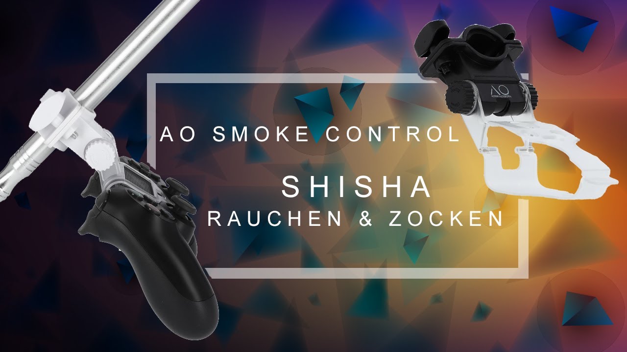 Shisha Schlauch Halterung f&uuml;r den PS4 Controller | AO Smoke Control | Shisha & Zocken