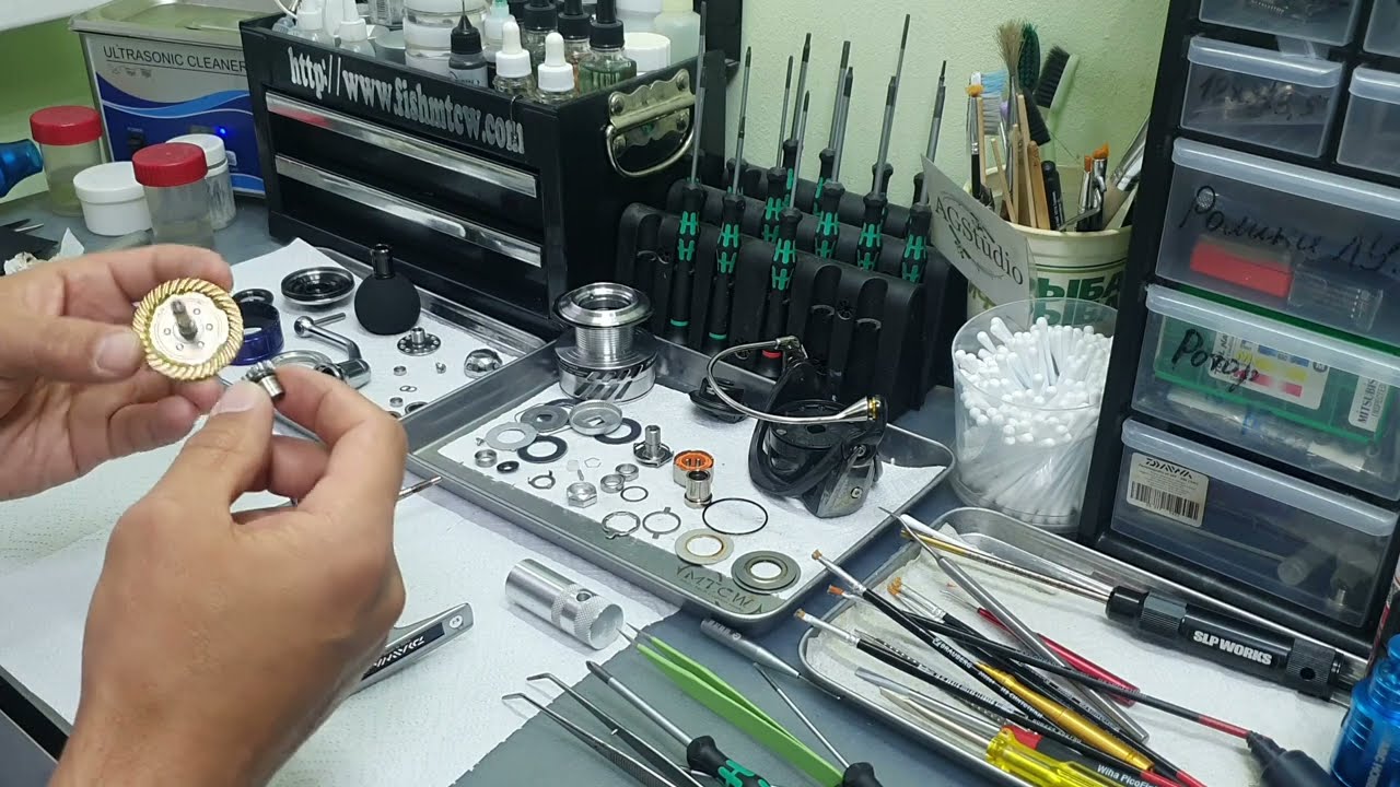 Daiwa Saltiga BJ4000 обзор/разбор/обслуживание. Специальный ключ для разборки катушки.