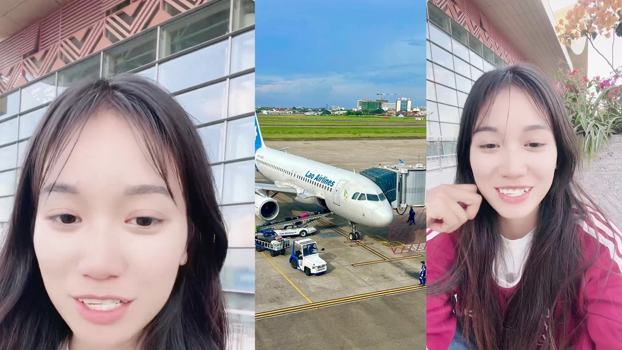 小美顺利拿到边境签证 立刻来到机场 去中国和黄衣哥团聚